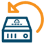 Graphic of a password-protected hard drive