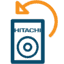 Graphic of a Hitachi hard drive