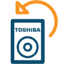 Graphic of a Toshiba hard drive