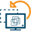 Graphic of a virtualised computer